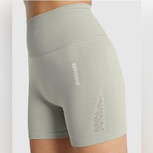 Gymshark Energy Seamless Shorts Light Grey Small